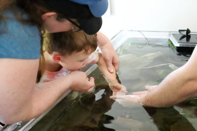 Alex at the Back to the Sea Centre